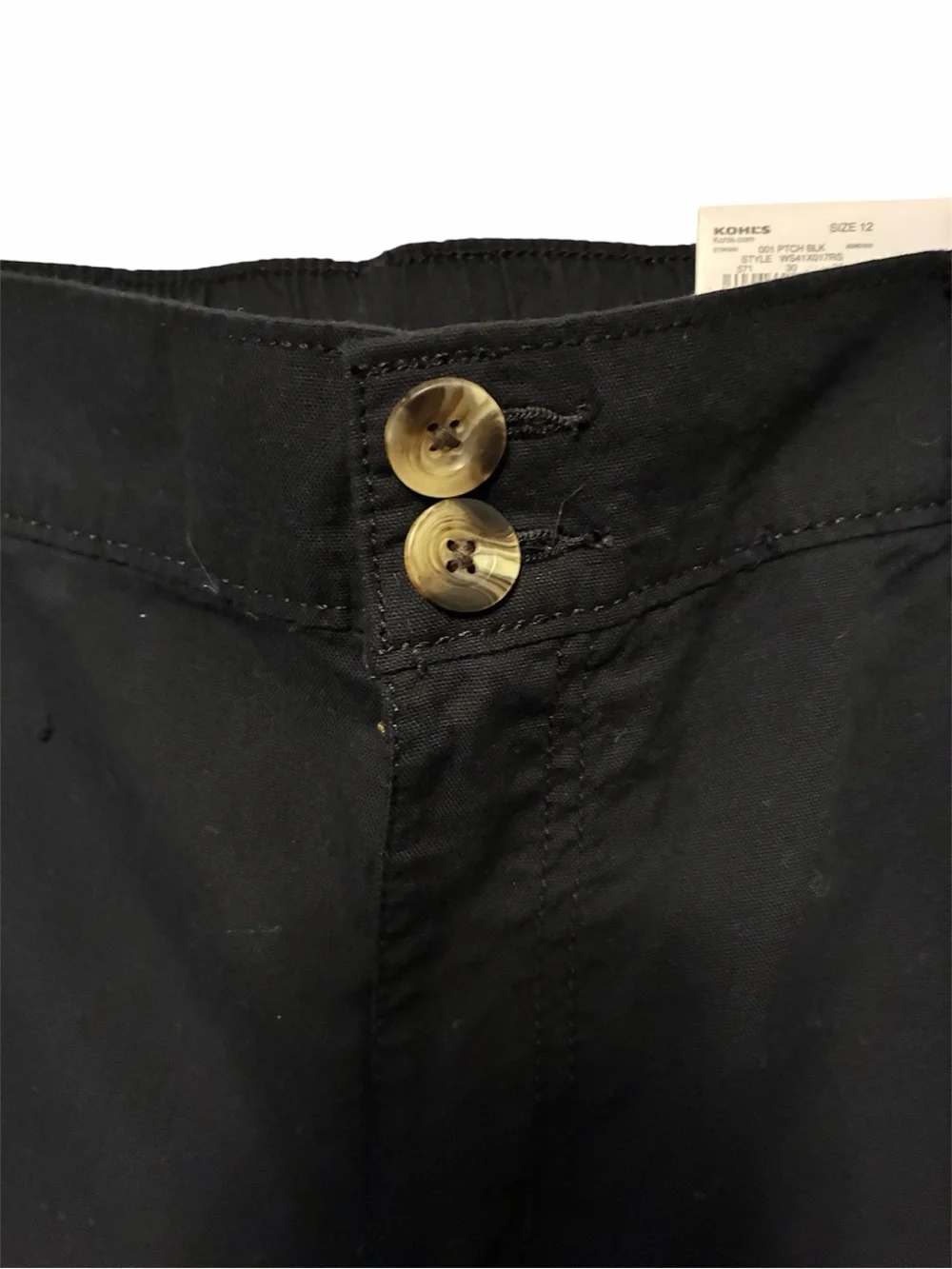 Sonoma Black Utility Capri Pants – Size 12 – NWT